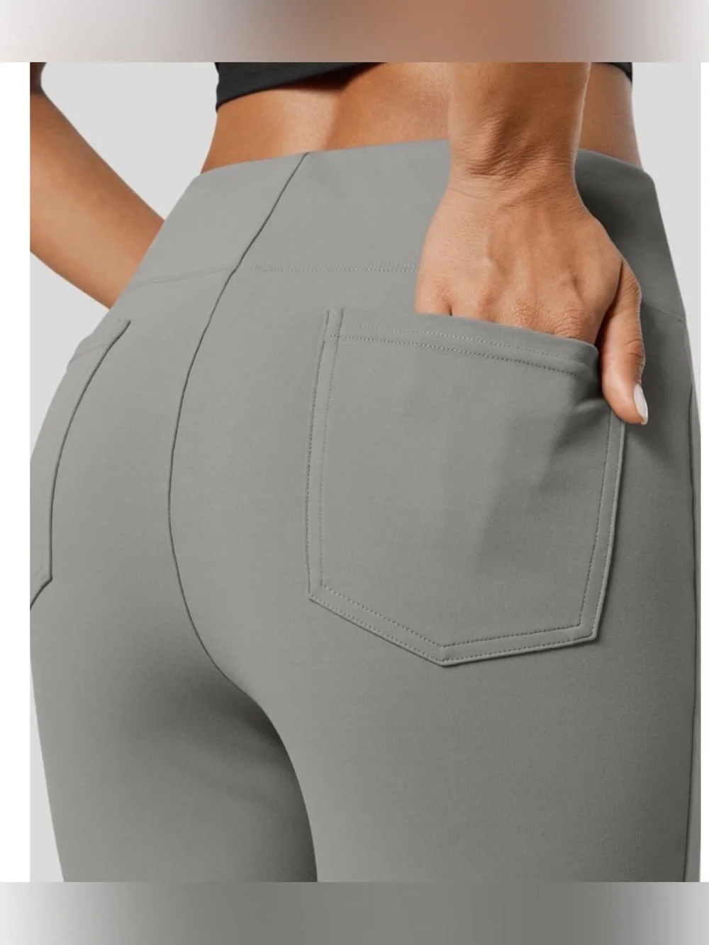 Halara Flex High-waisted Flared Work Pants, Sz Lg - Picture 3 of 11